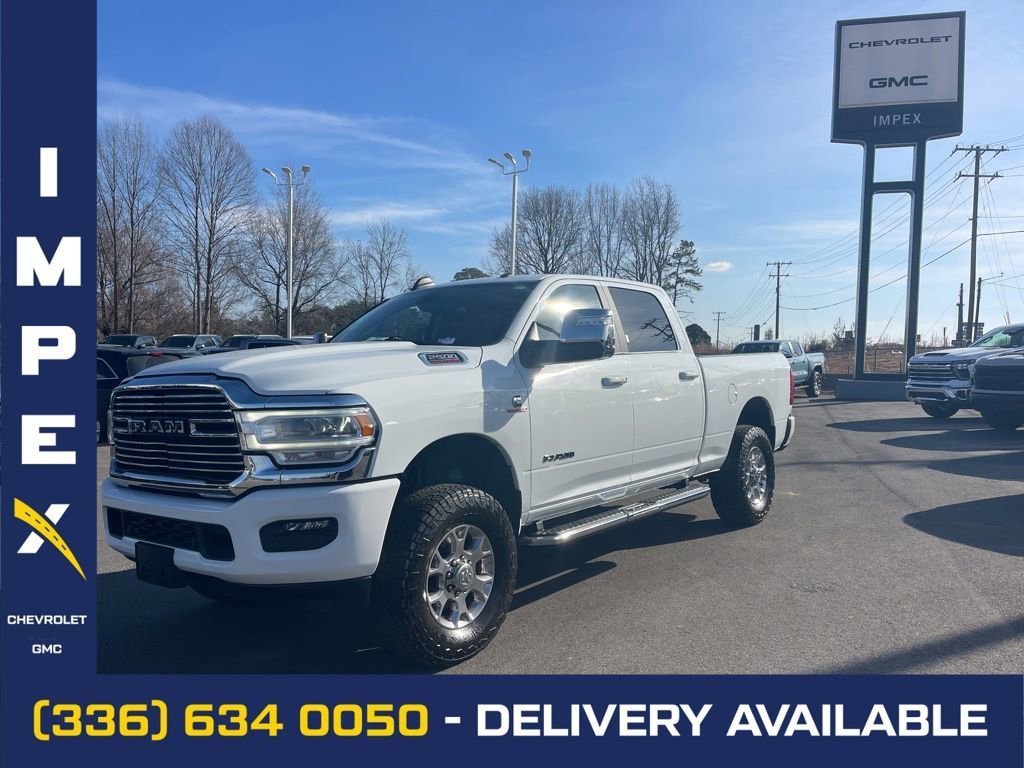White 2024 RAM 2500 Laramie Crew Cab 4WD Pickup Truck Four-Wheel Drive