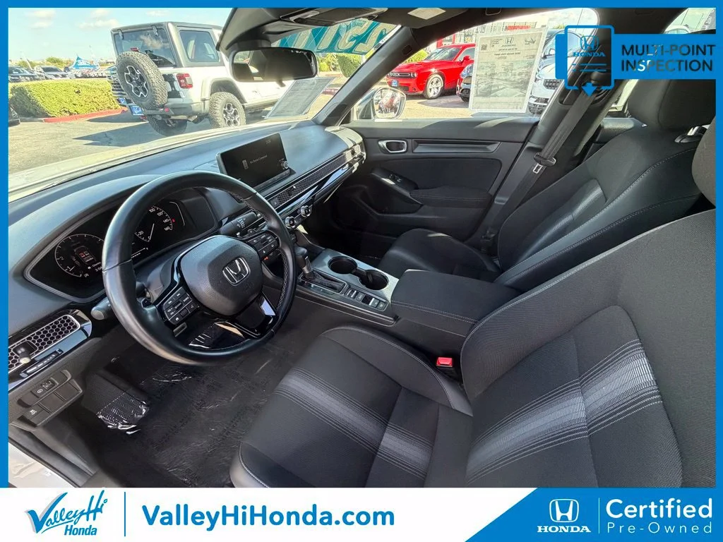 Certified Used 2025 Platinum White Pearl Honda 4D SPORT image 46