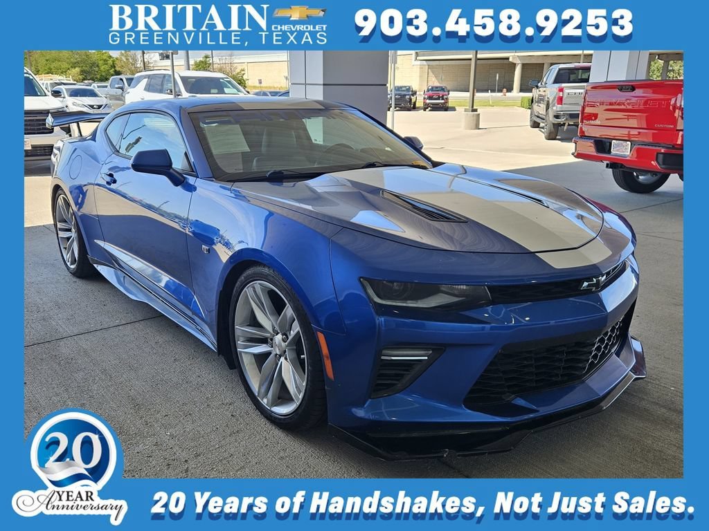 Used 2018 HYPER BLUE METALLIC Chevrolet 2SS image 1