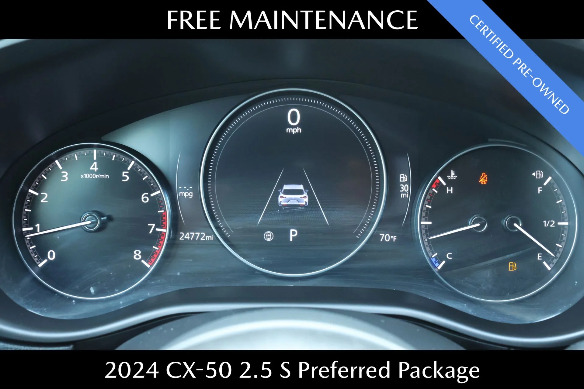 Certified Used 2024 Red Mazda 2.5 S Preferred Package image 12