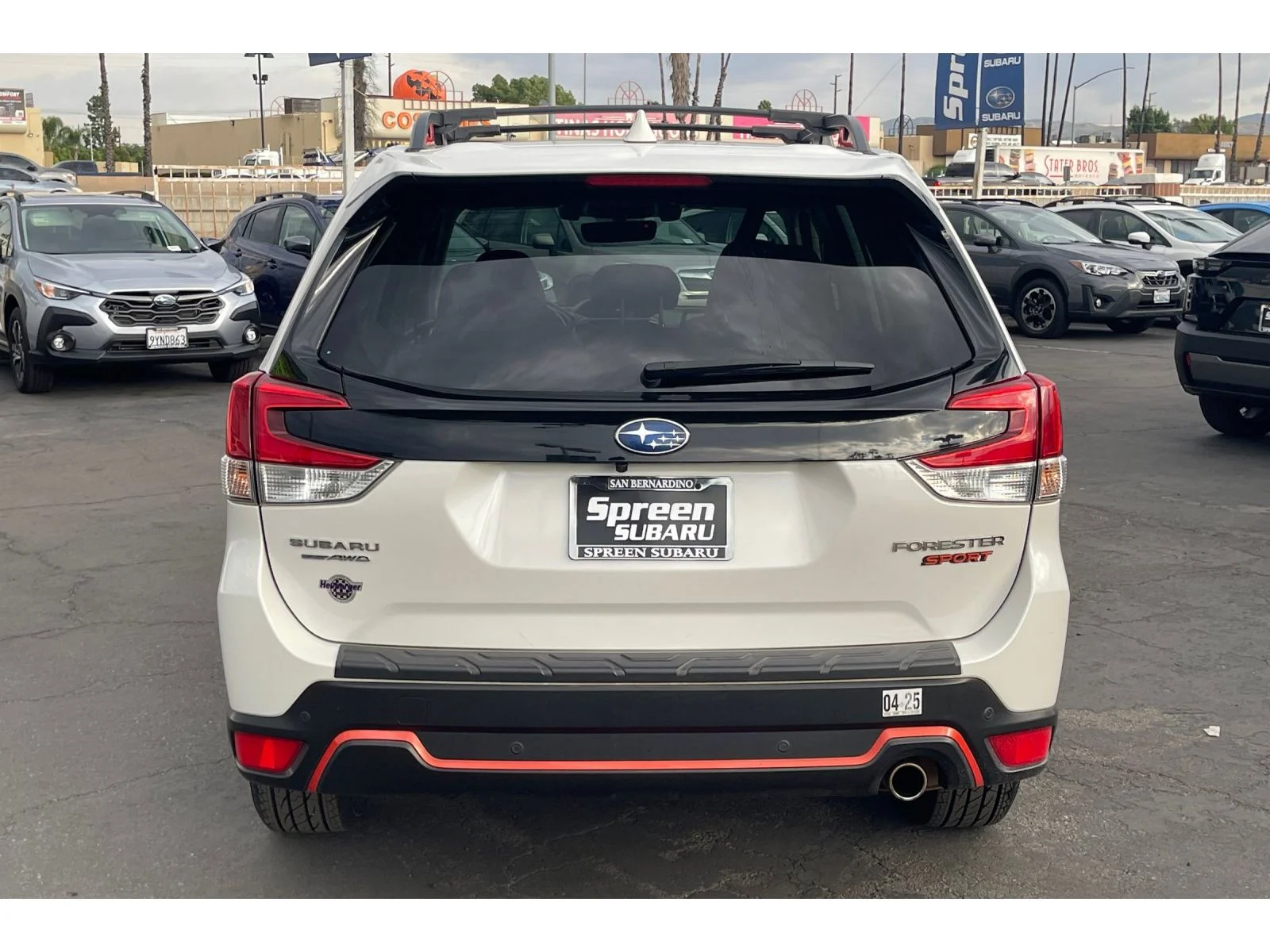 Used 2021 CRYSTAL WHITE PEA Subaru Sport image 4