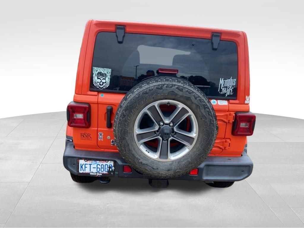 Used 2019 Orange Jeep Unlimited Sahara image 16