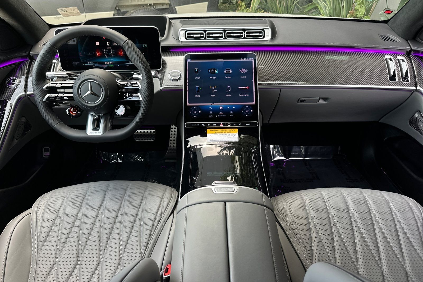 New 2026 MANUFAKTUR Moonlight White Metallic Mercedes-Benz S 63 E AMG® image 2