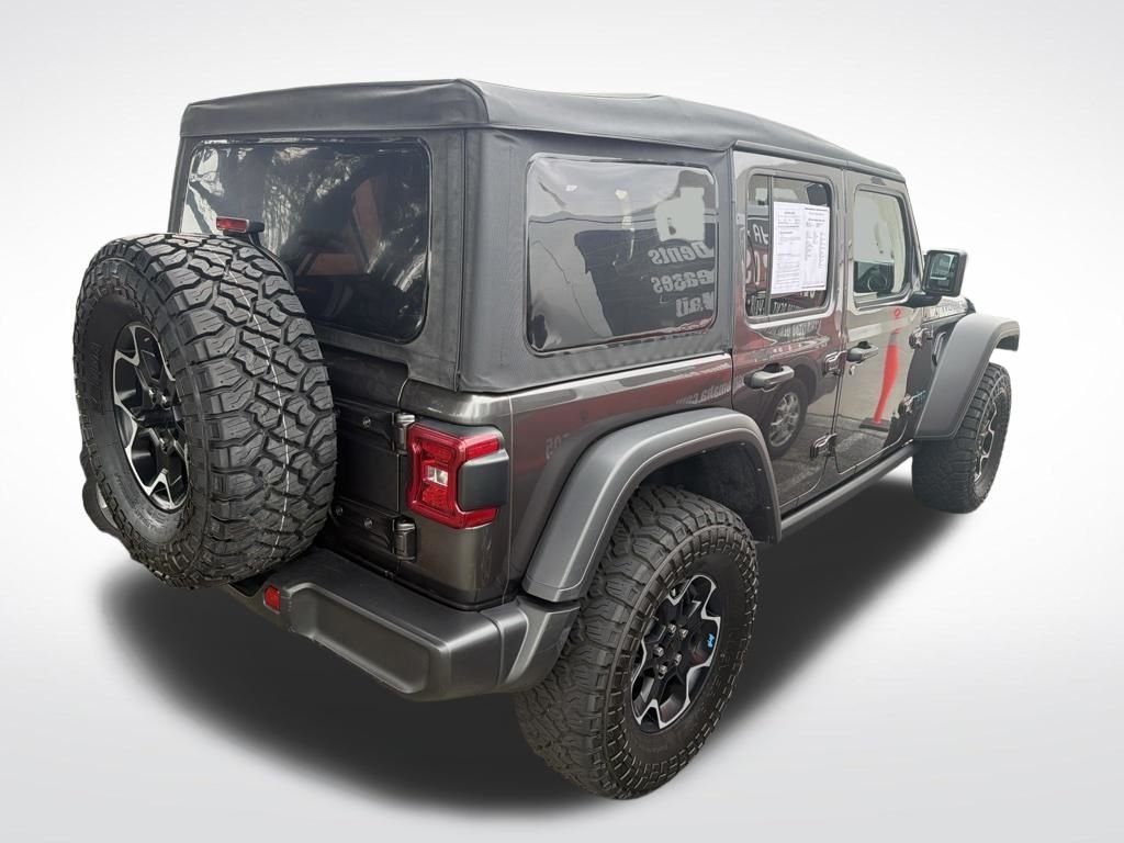 Used 2023 Gray Jeep Rubicon 4xe image 3