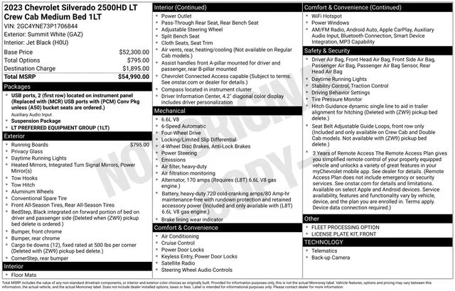 Used 2023 Summit White Chevrolet LT image 5