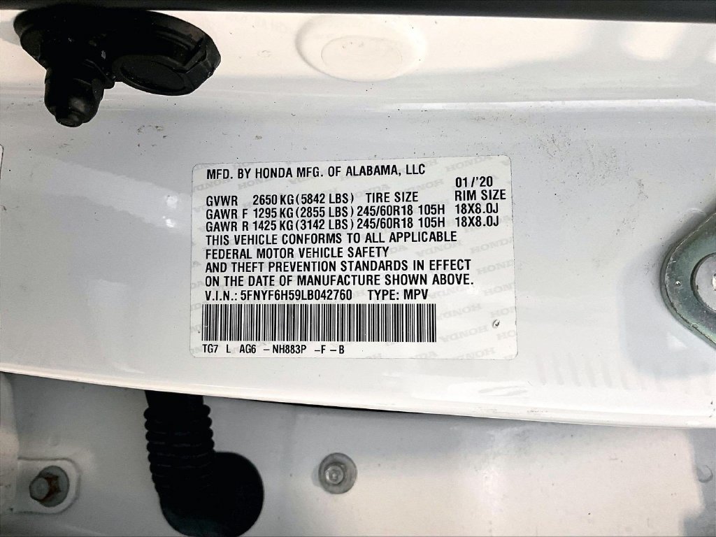 Used 2020 White Honda EX-L image 37