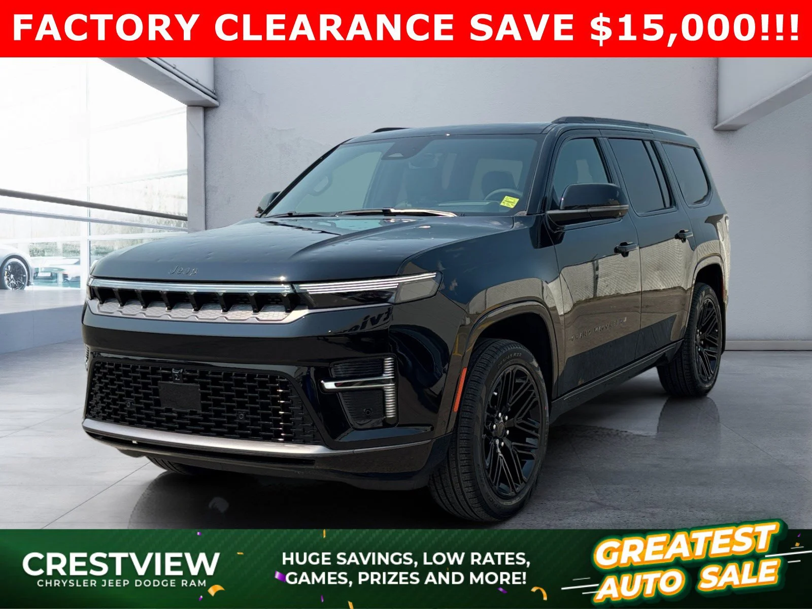 New 2026 HIGH GLOSS BLACK Jeep Limited Reserve image 1