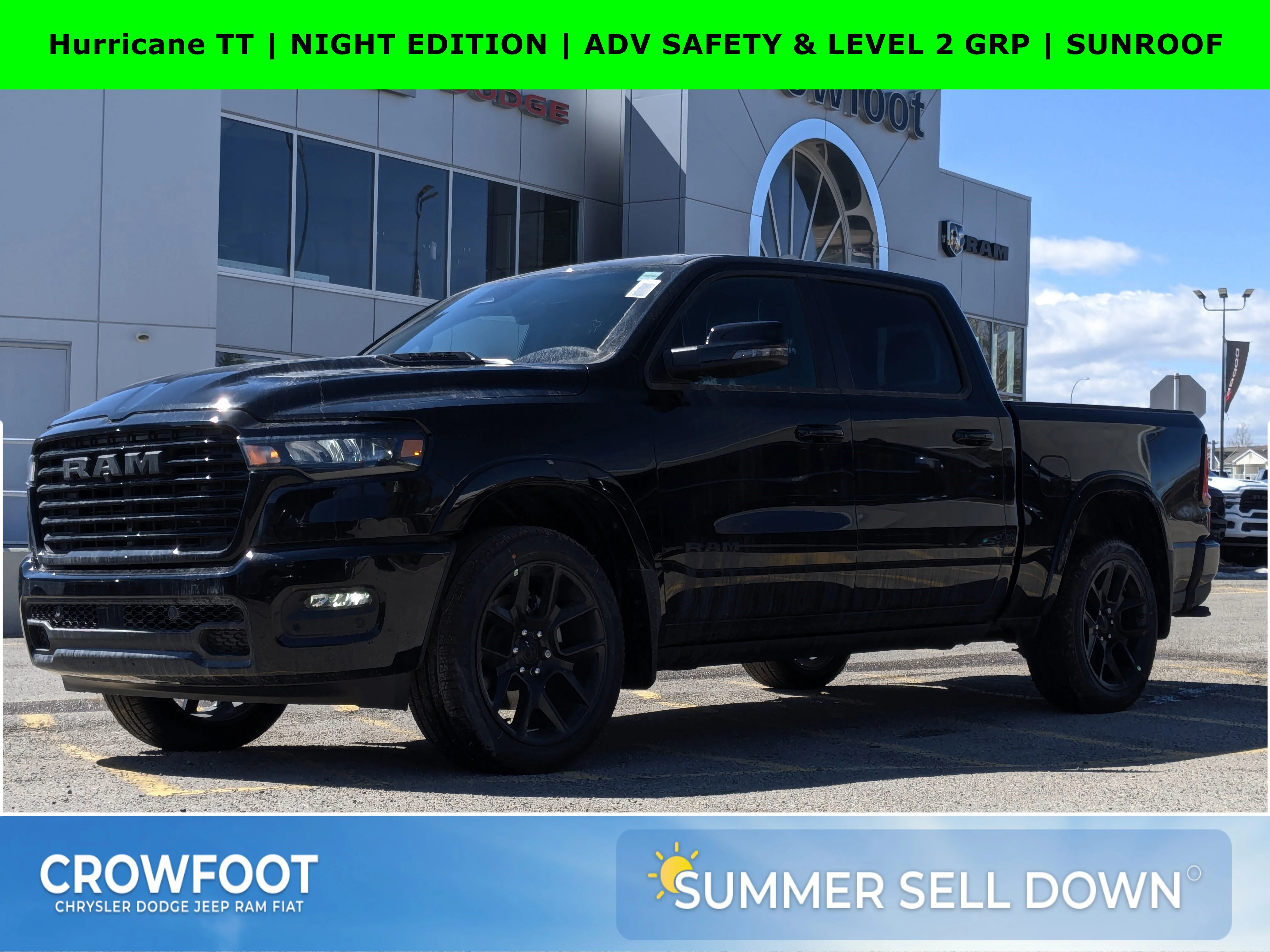 New 2026 Black RAM Laramie - - Night Edition - Laramie Lvl 2 Grp - Advanced Safety Grp II - 3.0L Hurricane Twin Turbo & image 1