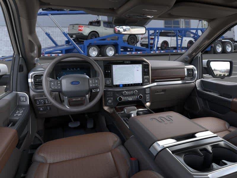 New 2026 Star White Metallic Tri-Coat/Marsh Gray Ford King Ranch image 9