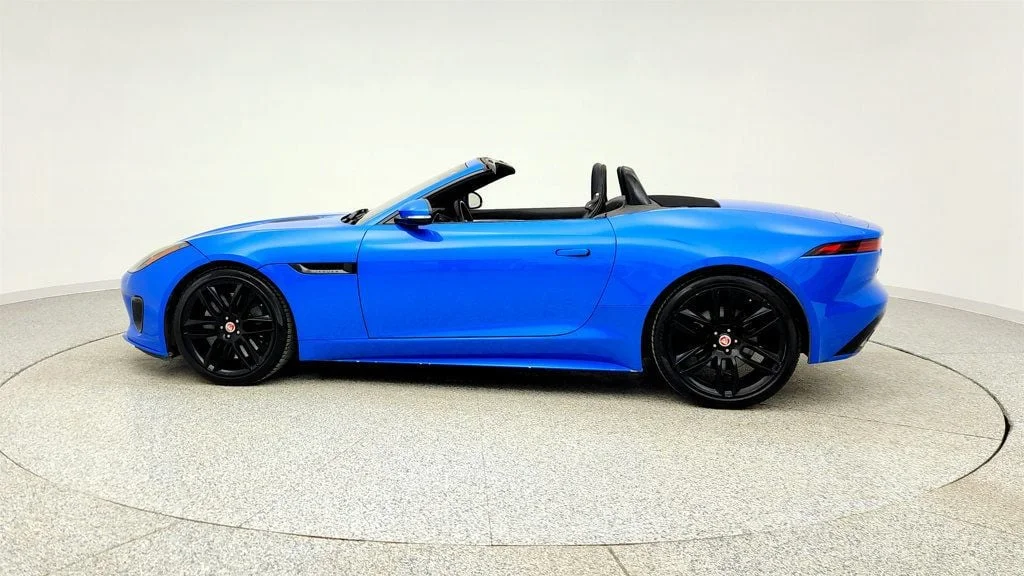 Used 2018 Ultra Blue Metallic Jaguar Convertible Automatic R-Dynamic w/ Exterior Black Design Package image 8