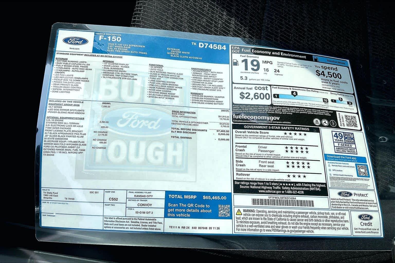 New 2026 Oxford White Ford XLT image 18