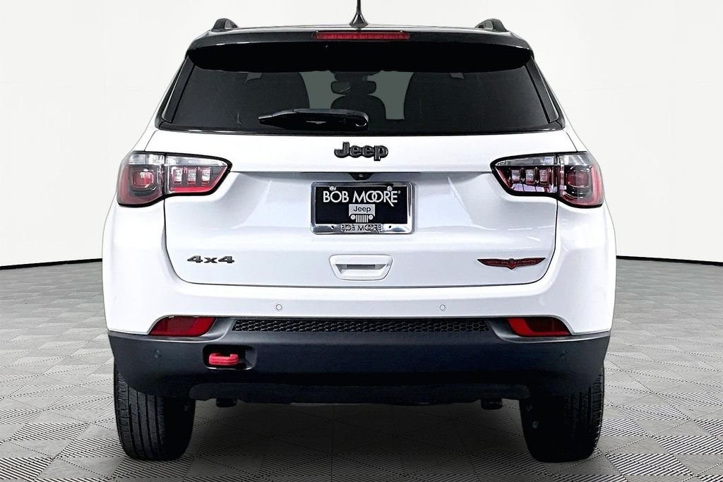 Used 2024 Bright White Clearcoat Jeep Trailhawk image 5
