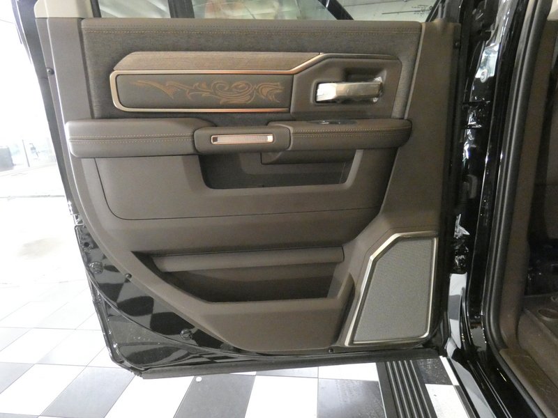 New 2026 Diamond Black Crystal Pearl-Coat Exterior Paint RAM Longhorn Mega Cab 6
