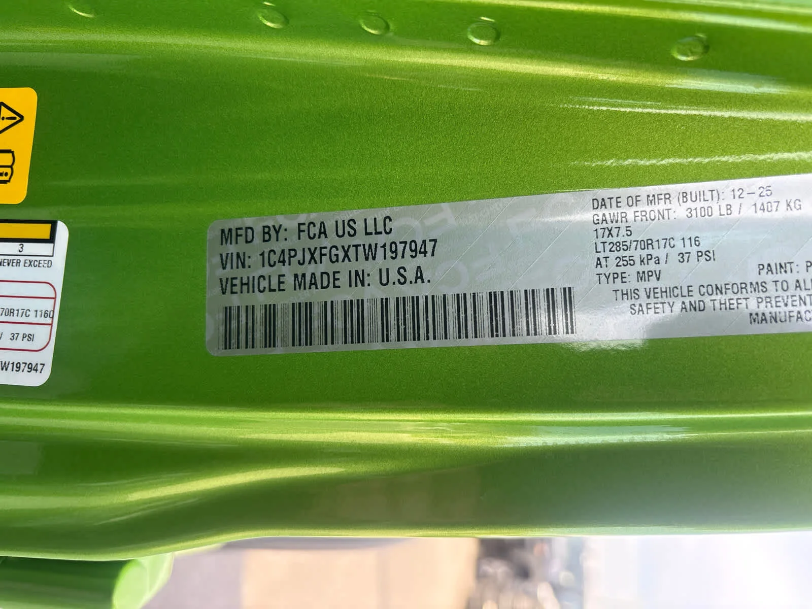 New 2026 Mojito Clearcoat Jeep Rubicon image 30