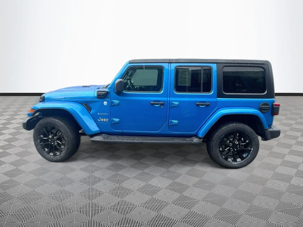 Used 2023 Blue Jeep Sahara 4xe image 9