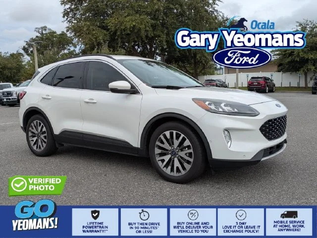 Certified Used 2020 White Ford Titanium image 1