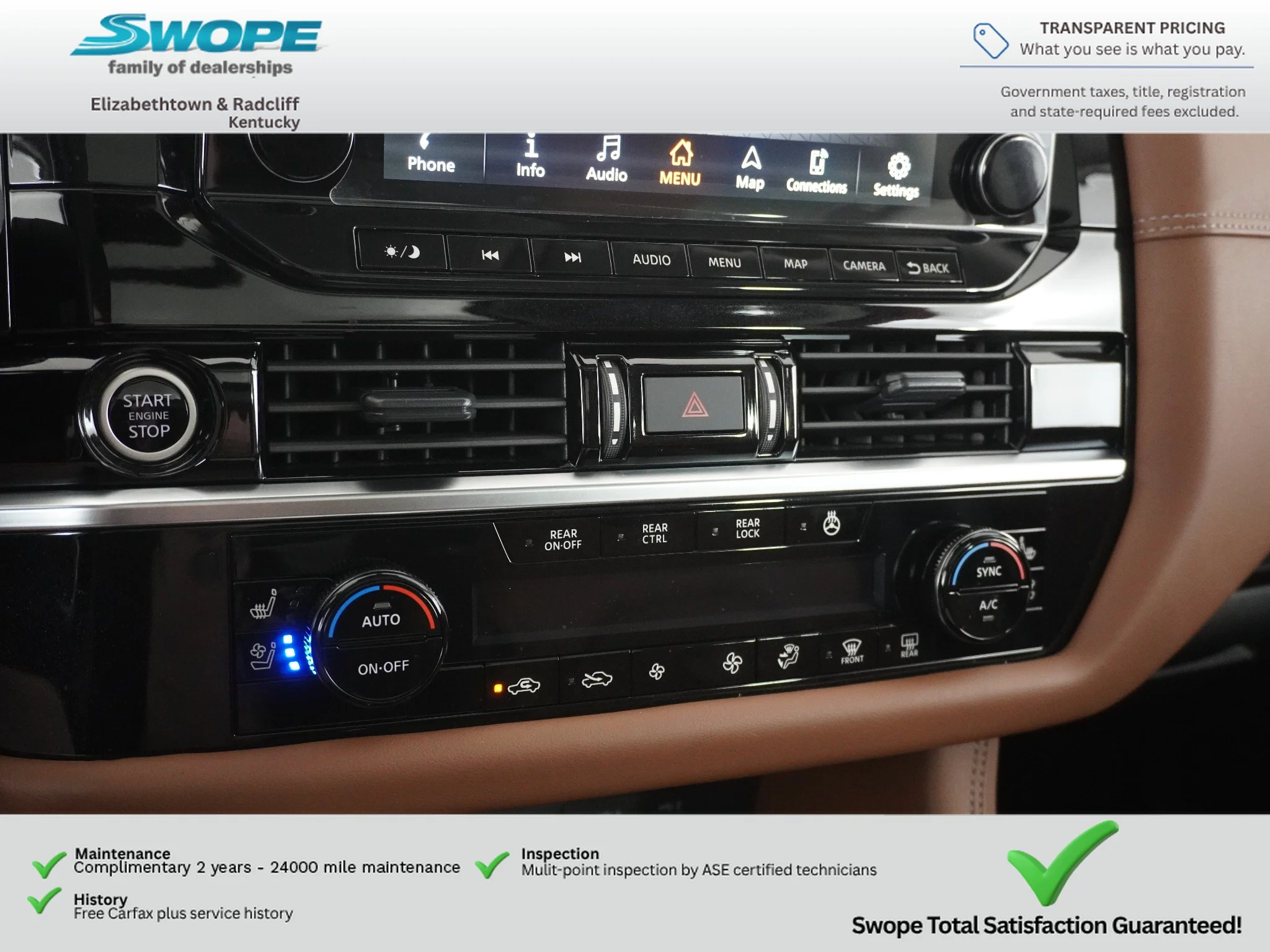 Used 2024 Scarlet Ember Tintcoat/Super Black Nissan Platinum image 21