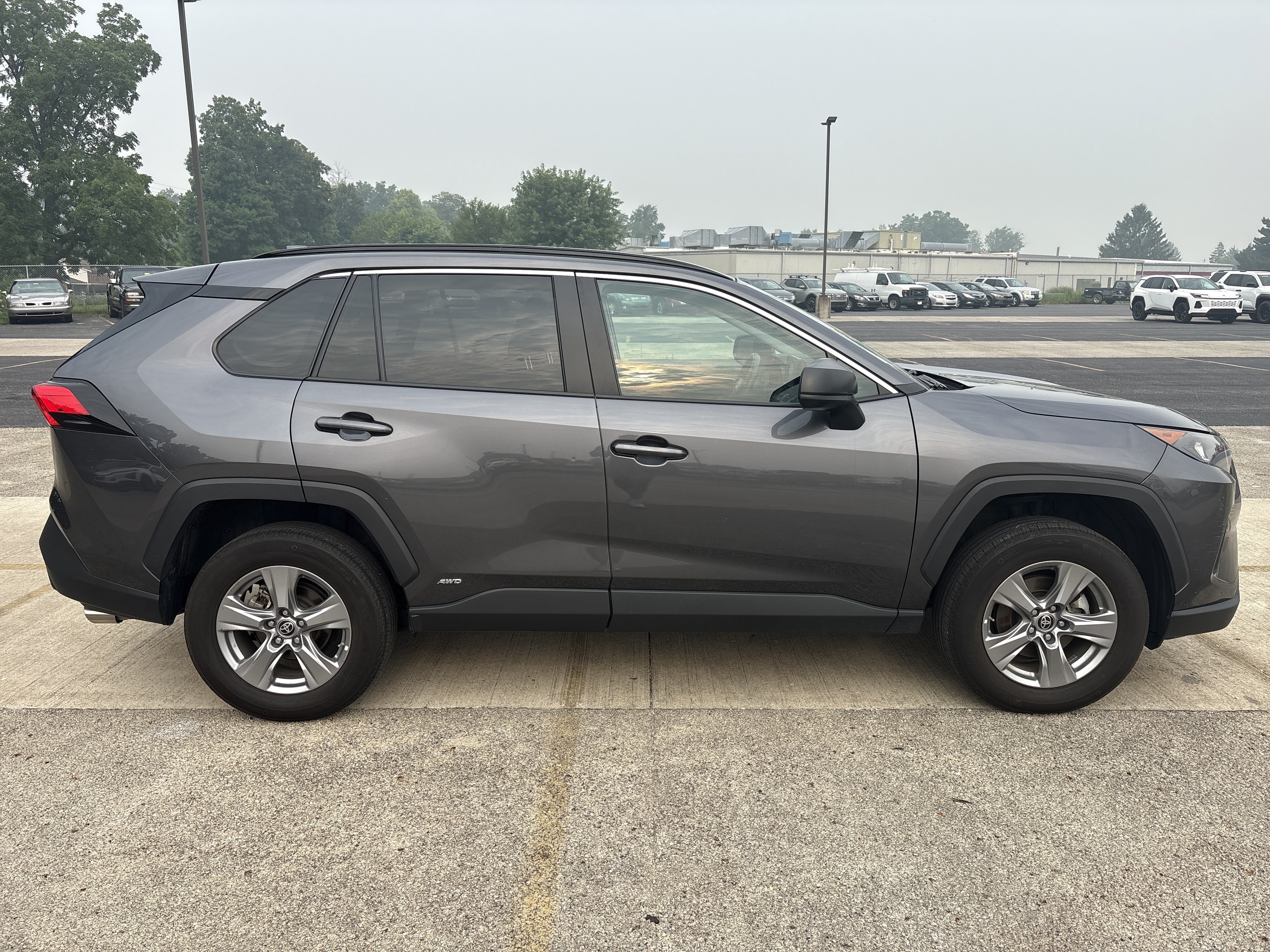Used 2022 Magnetic Gray Metallic Toyota Hybrid LE image 3