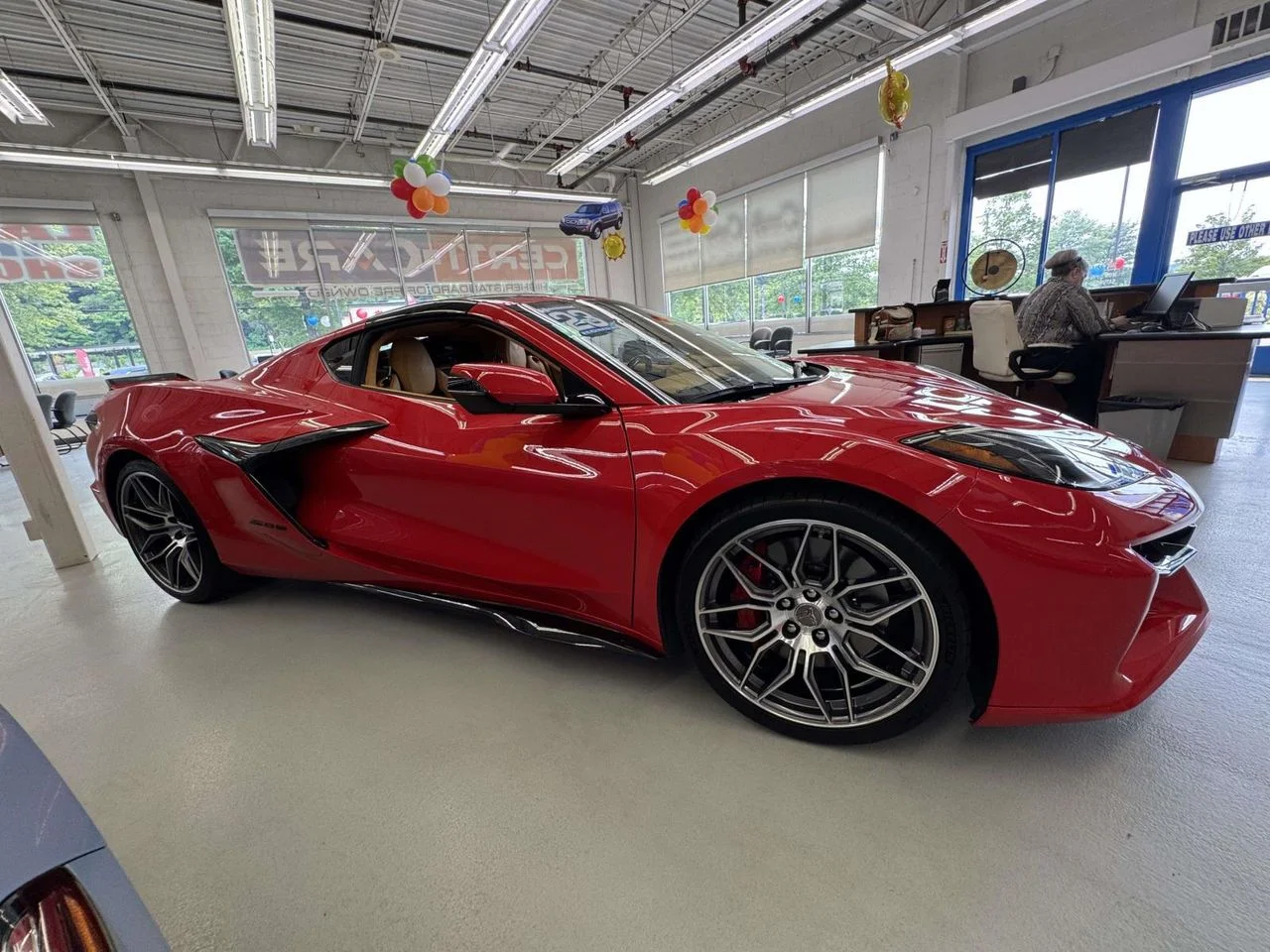 Used 2023 Torch Red Chevrolet RWD Coupe 3LZ image 9