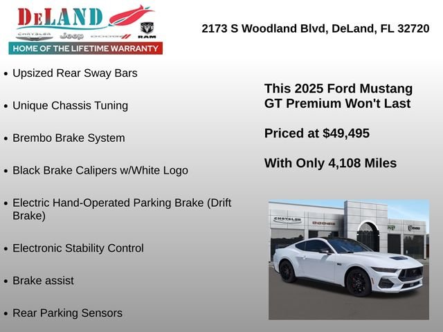 Used 2025 White Ford GT Premium image 24