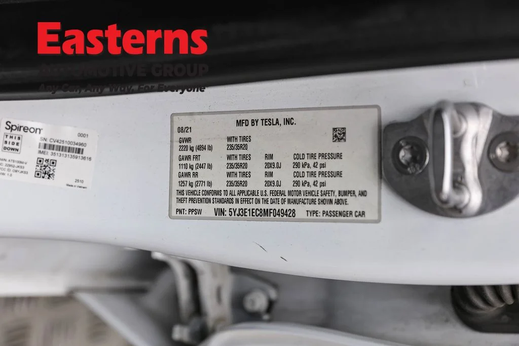 Used 2021 White Tesla Performance image 29