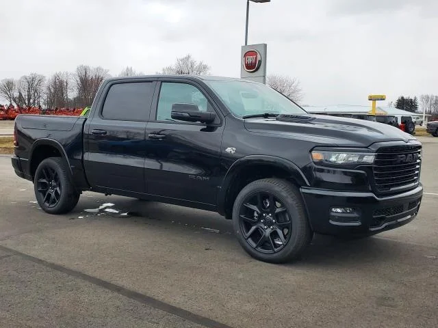 New 2026 Diamond Black Crystal Pearl-Coat Exterior Paint RAM Laramie image 2