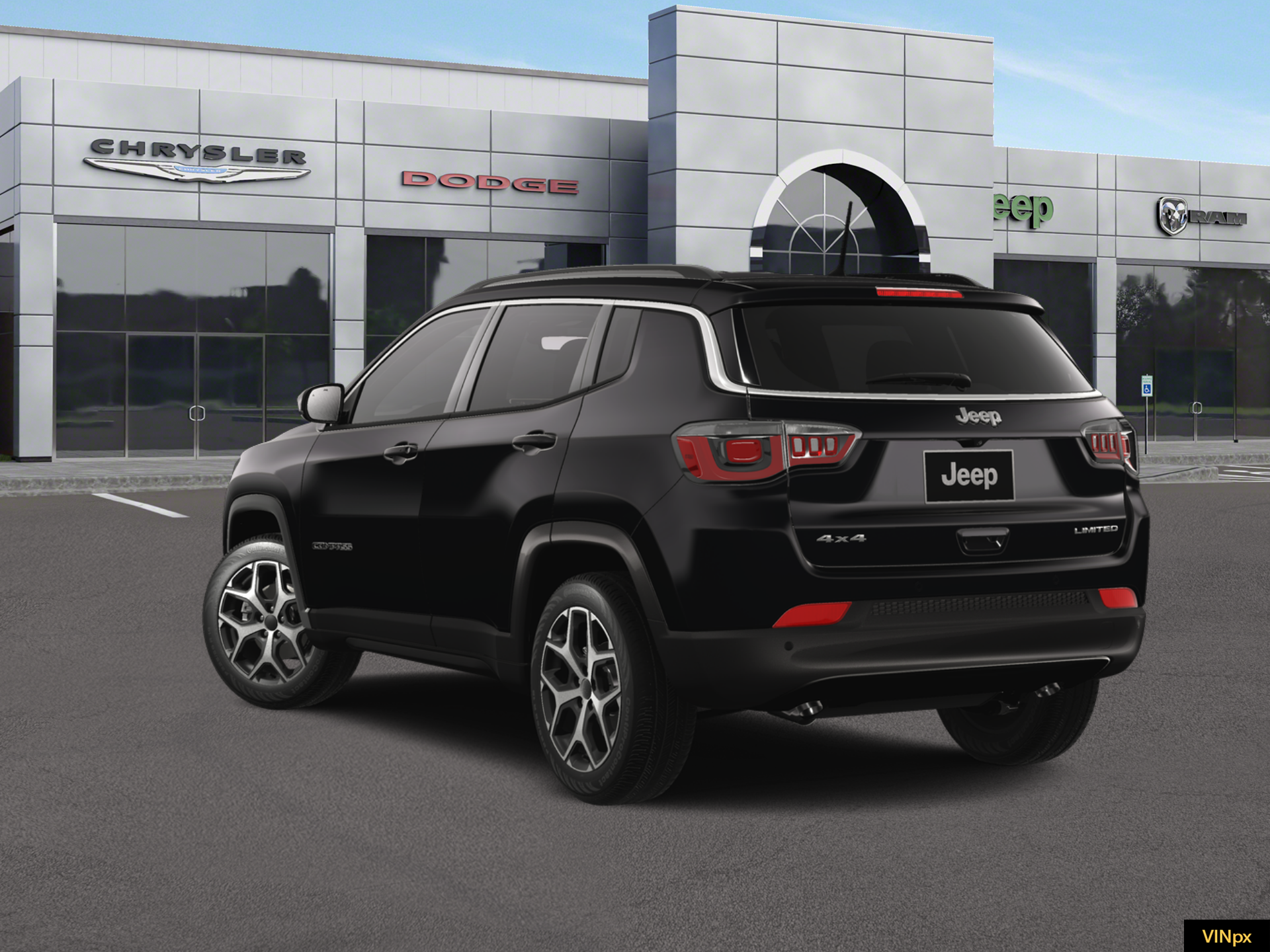 New 2026 Diamond Black Crystal Pearlcoat Jeep Limited image 5