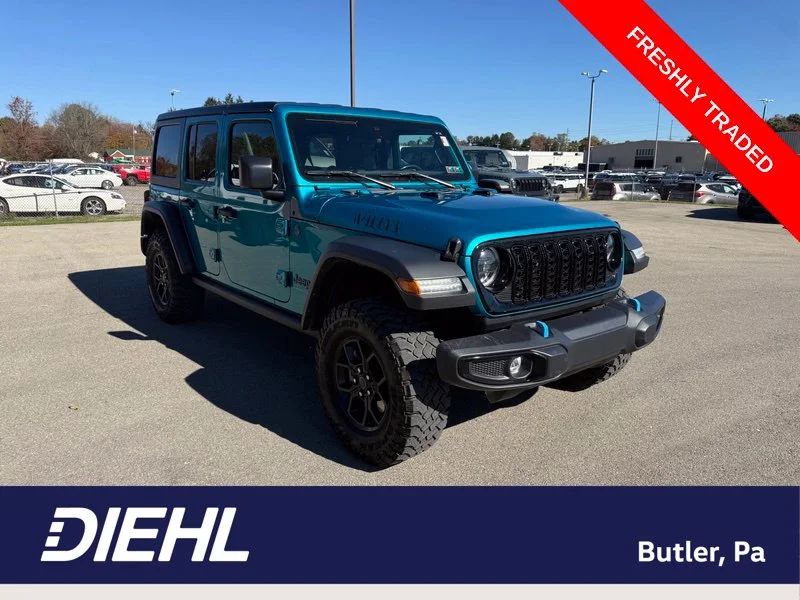Used 2024 Blue Jeep Willys 4xe image 1