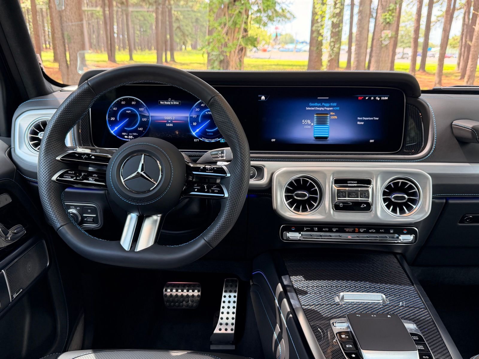 Certified Used 2025 MANUFAKTUR South Sea Blue Magno Mercedes-Benz G 580 image 3