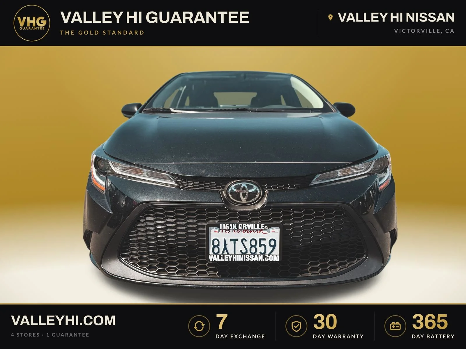 Used 2022 Black Toyota LE image 2