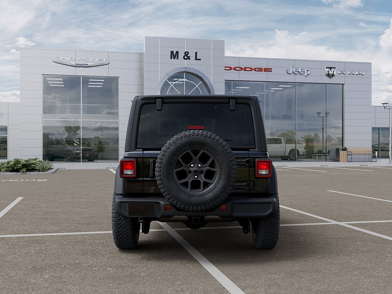 New 2026 Black Clearcoat Jeep 4-Door Willys 4x4 image 8