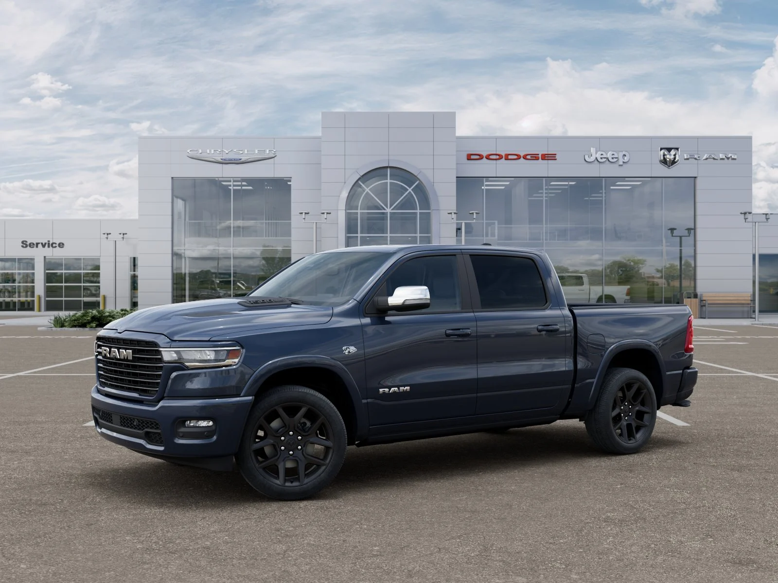 New 2026 Forged Blue Metallic Exterior Paint RAM Laramie image 29