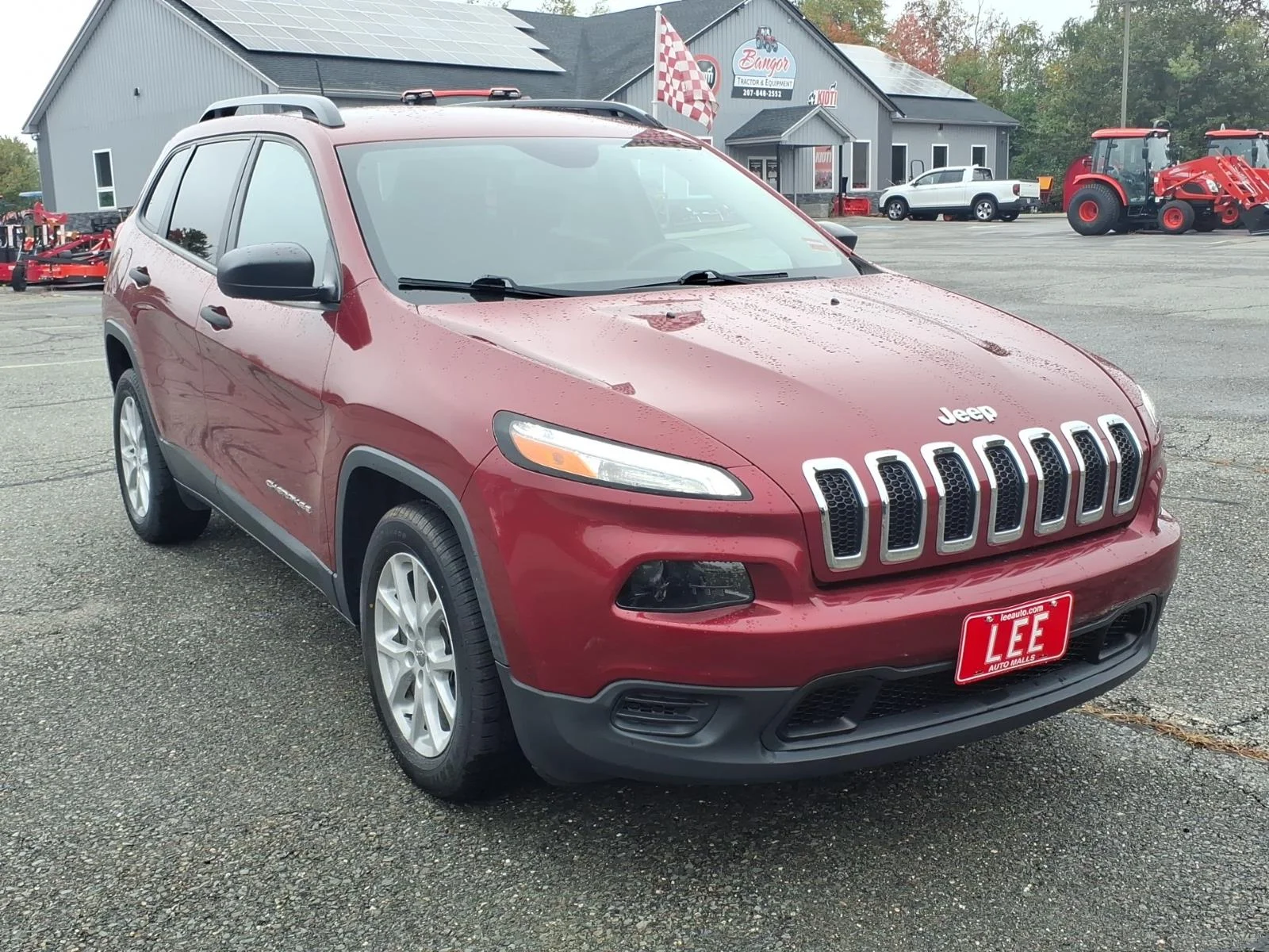 Used 2017 Deep Cherry Red Crystal Jeep Sport image 3