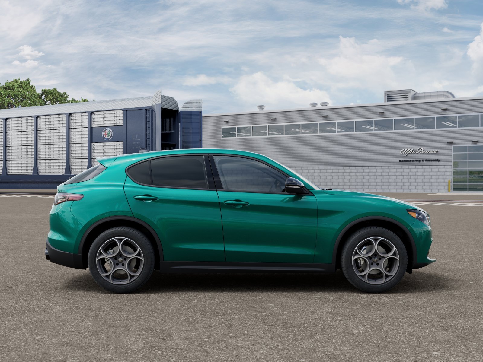 New 2026 Verde (Green) Fangio Metallic Exterior Paint Alfa Romeo Base image 12