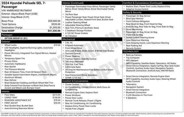Used 2024 Black Hyundai SEL image 35