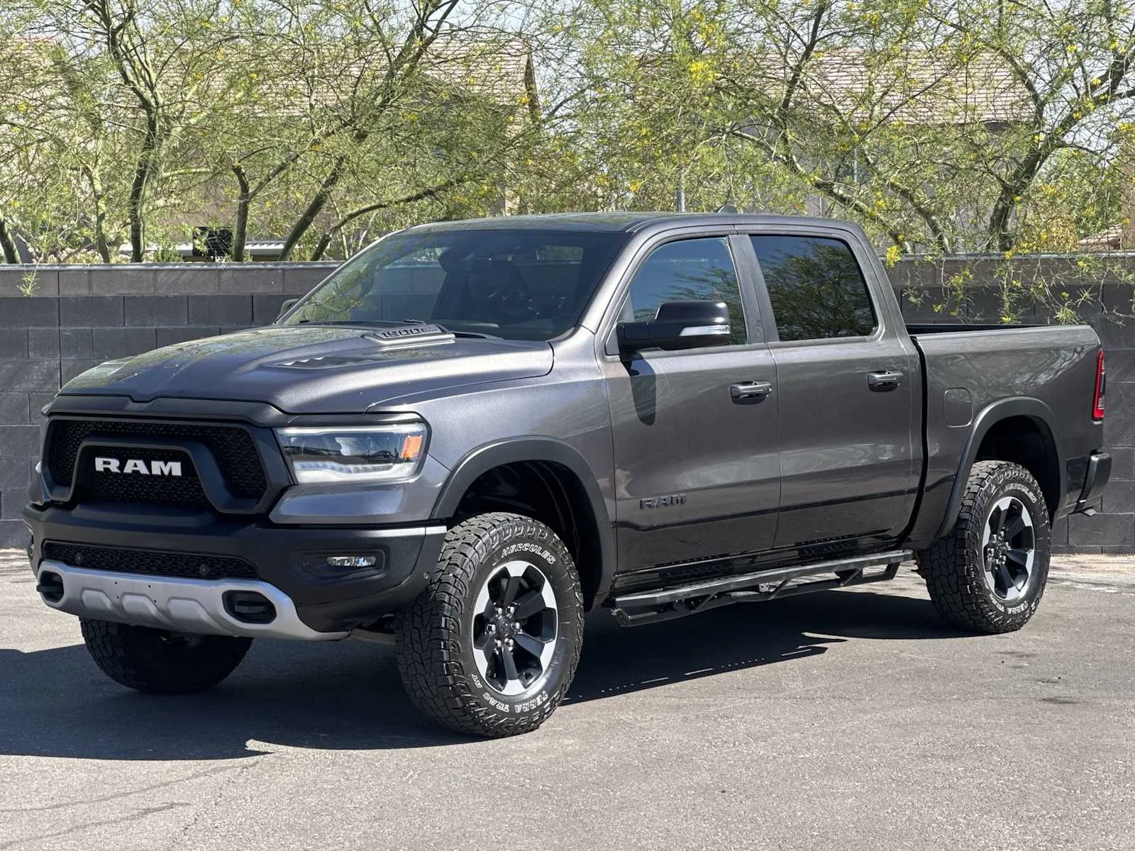 Used 2019 Granite Crystal Metallic Clearcoat Ram Rebel image 4