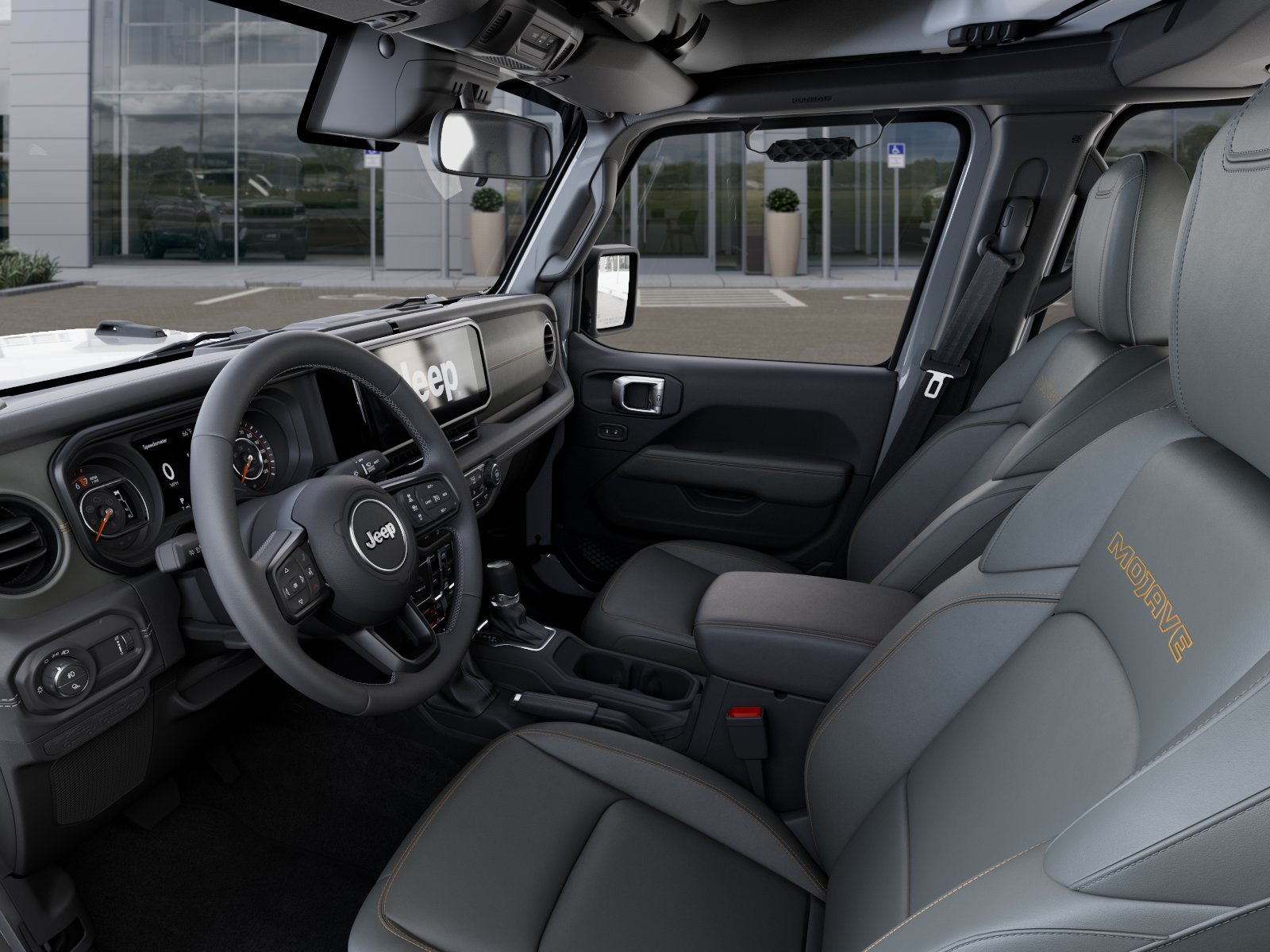 New 2026 Bright White Clear-Coat Exterior Paint Jeep Mojave image 48