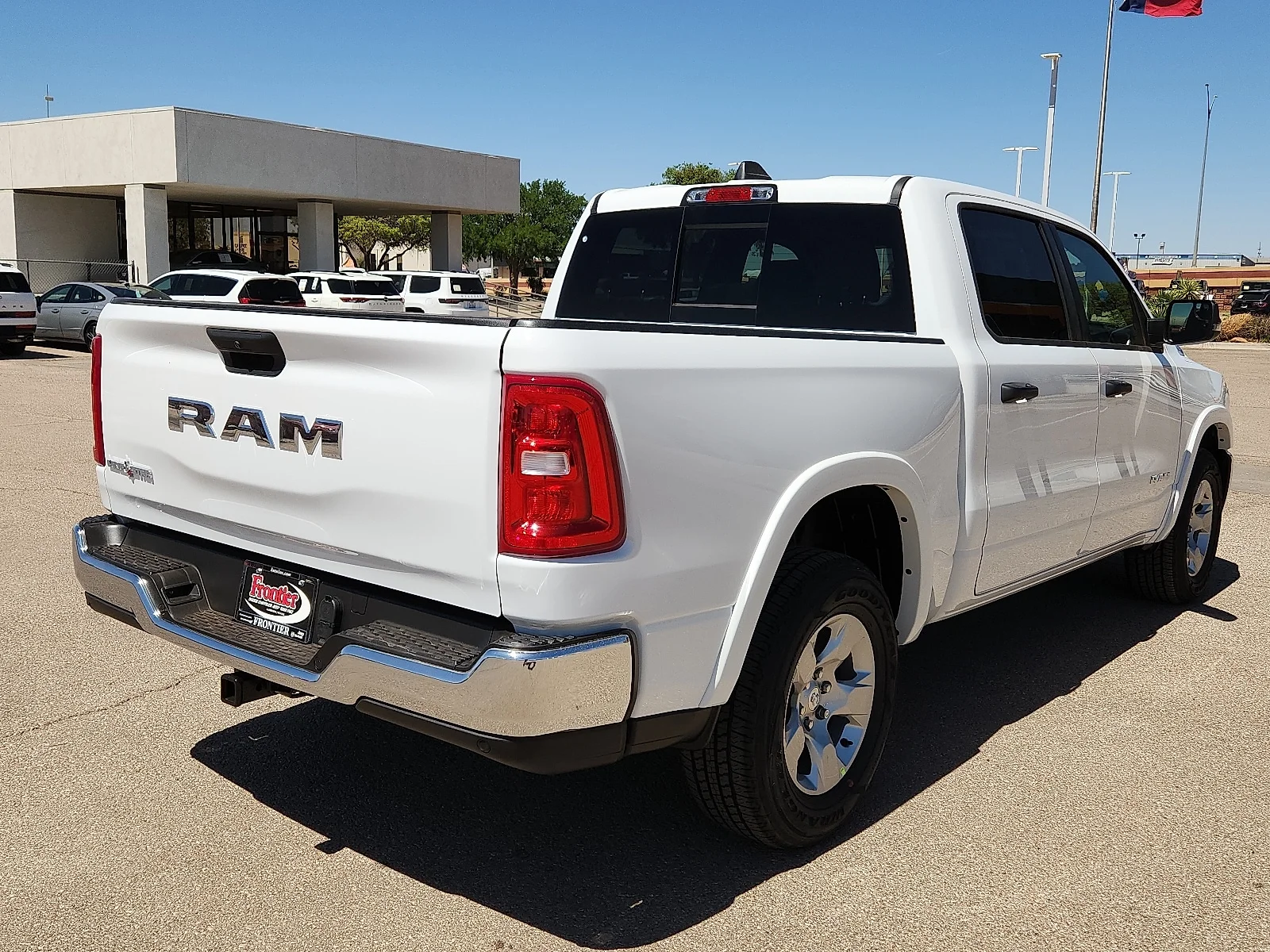 New 2026 Bright White Clear-Coat  Paint Ram LONE STAR CREW CAB 4X2 5