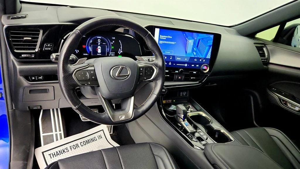Used 2022 Ultrasonic Blue Mica 2.0 Lexus NX 450h+ F SPORT AWD w/ Panoramic View Monitor & 6.6kW Charger image 12