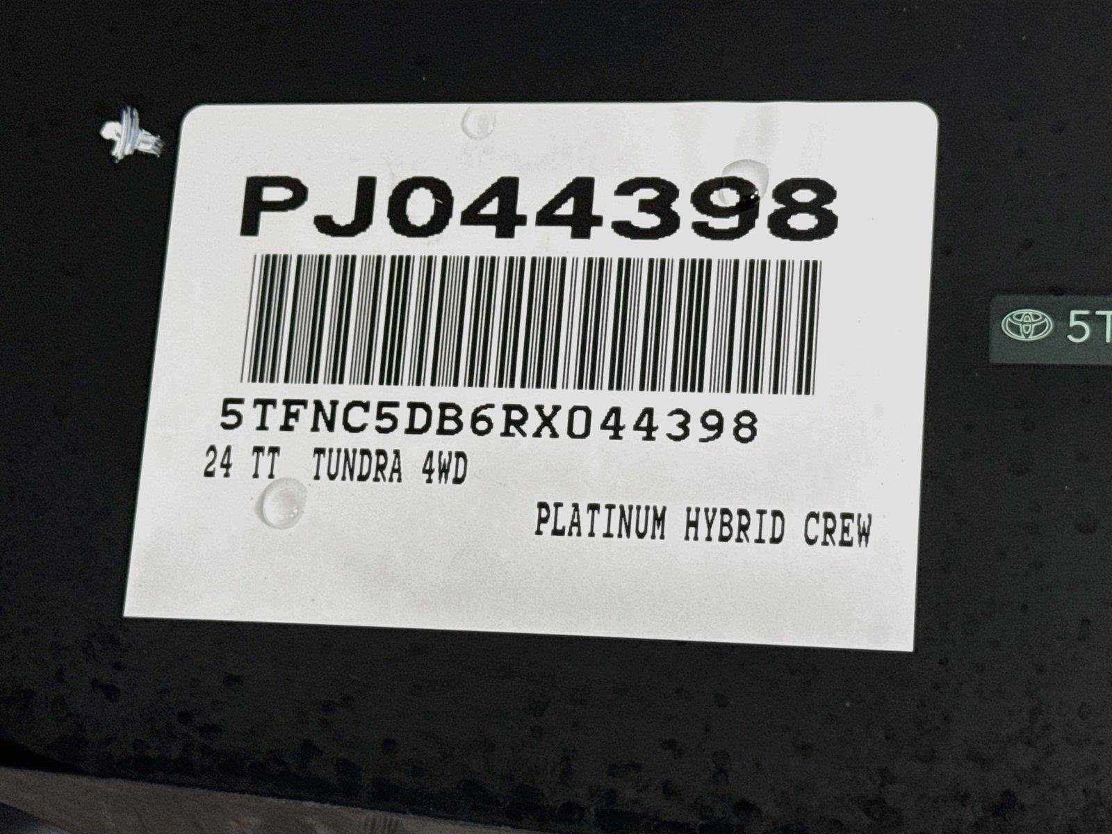 Used 2024 Midnight Black Metallic Toyota Platinum Hybrid image 46