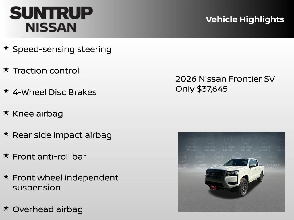 New 2026 White Nissan SV image 16