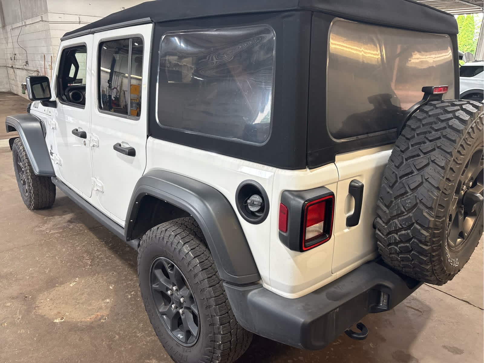 Used 2022 Bright White Clearcoat Jeep Unlimited Willys image 5