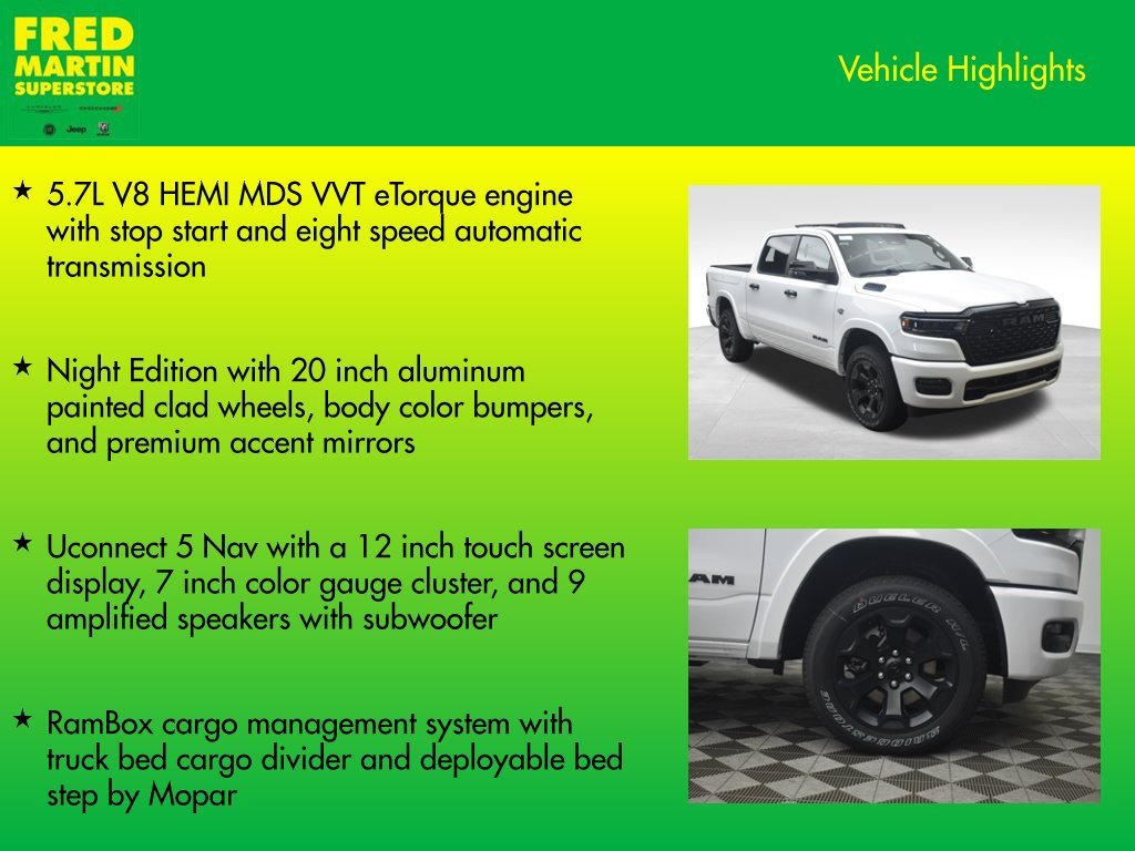 New 2026 Bright White Clear-Coat Exterior Paint RAM Big Horn/Lone Star image 8