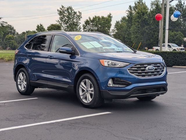 Used 2020 Atlas Blue Metallic Ford SEL image 4