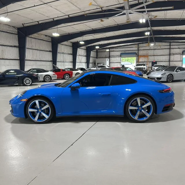 Used 2022 Blue Porsche Carrera image 2