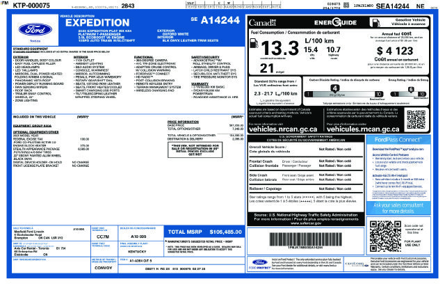 Used 2025 Oxford White Ford Platinum image 9