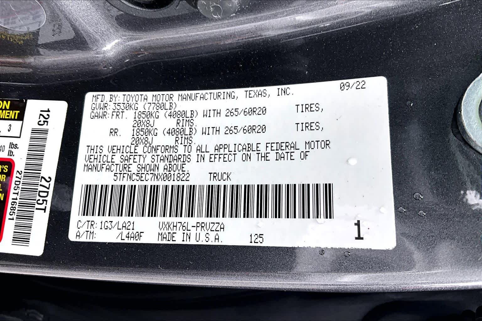 Used 2022 Magnetic Gray Metallic Toyota Platinum Hybrid image 34