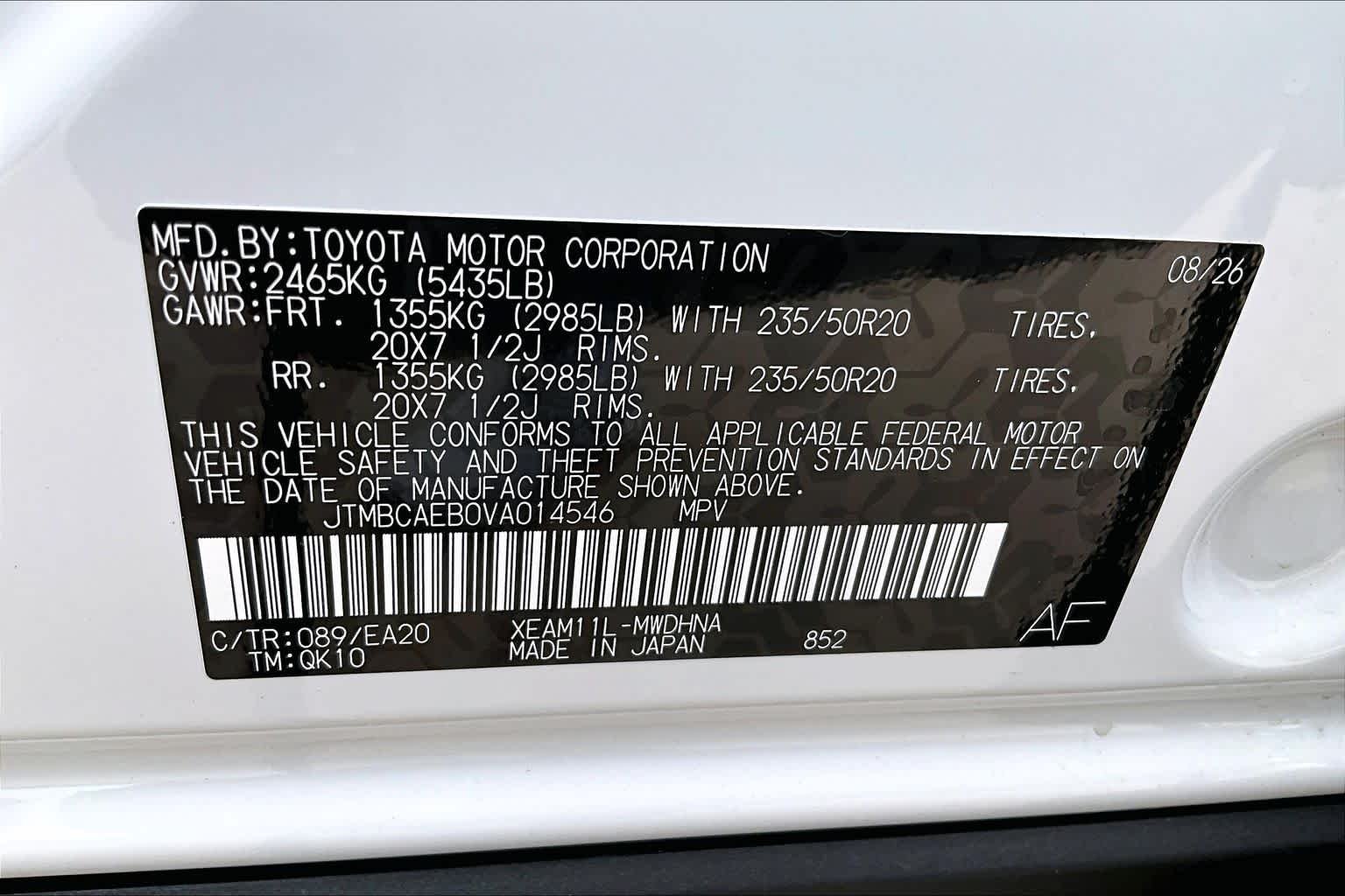 New 2027 Wind Chill Pearl Toyota Limited image 20