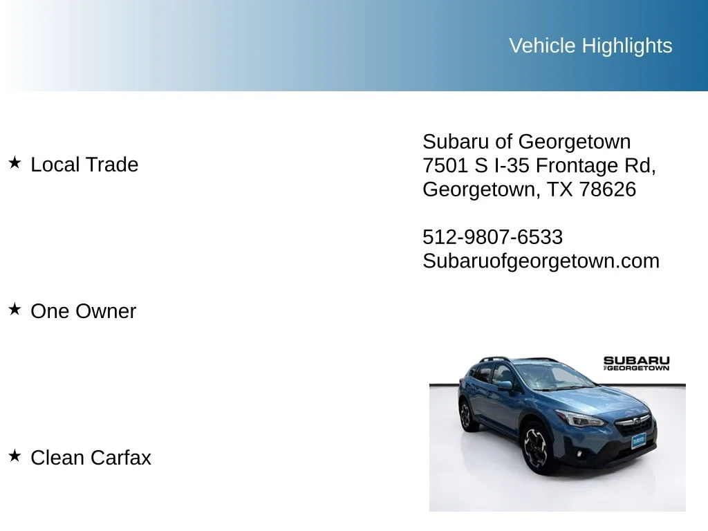 Used 2021 Blue Subaru Limited image 9