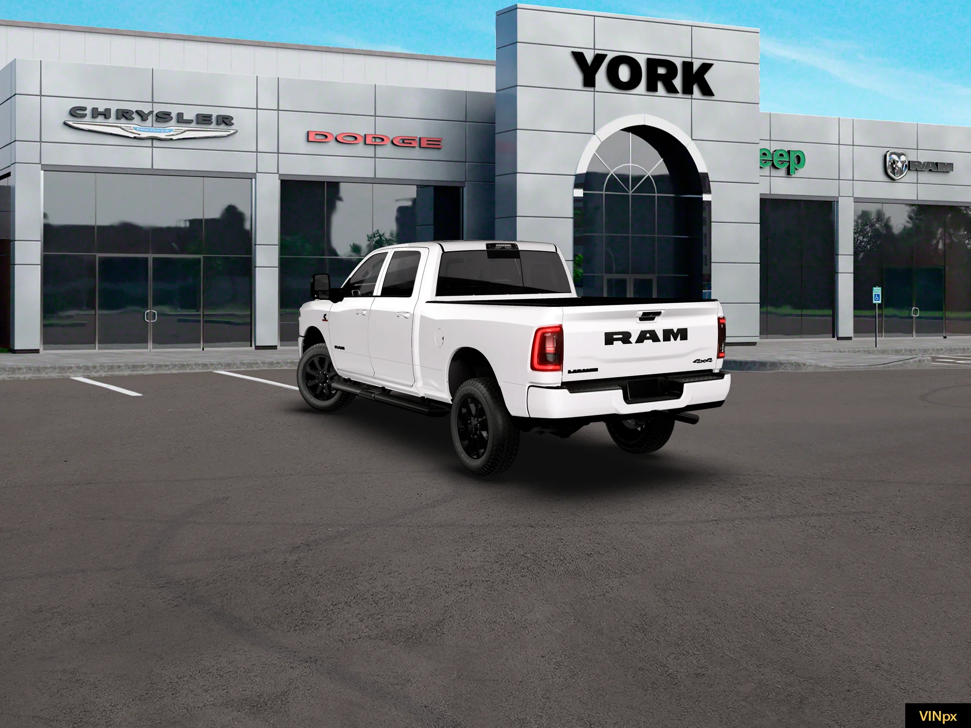 New 2026 Bright White Clear-Coat Exterior Paint RAM LARAMIE image 16